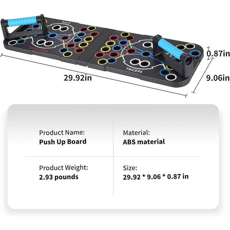 Push Up Support Board, Multifunctional Exercise Chest and Abdominal Muscles, Household Men's and Women's Training Board Fitness