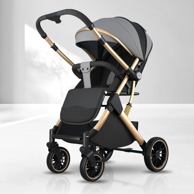 Two-way Lightweight baby stroller can sit