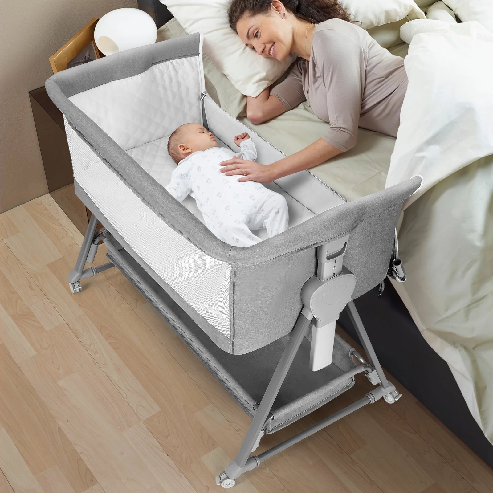 Bassinet for Babies Large Volume and Mobile