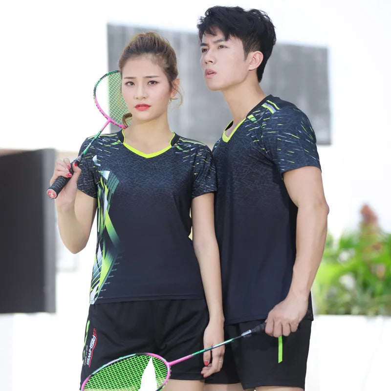 sport shorts jersey sport clothing sportswear badminton clothing for men short sleeve t-shirts