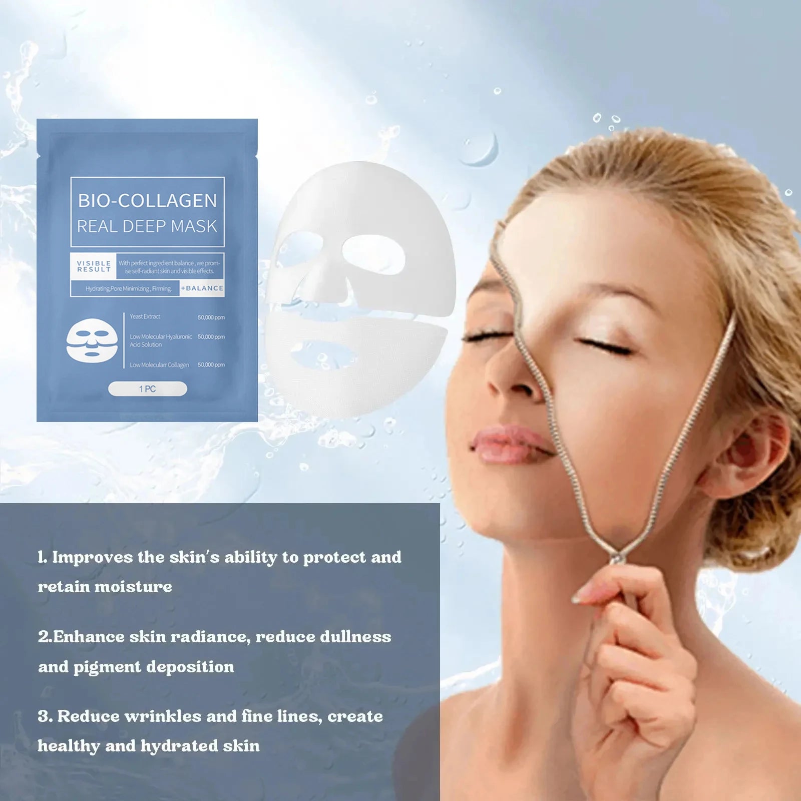 1/3/5/10PCS Bio Collagen Face Mask