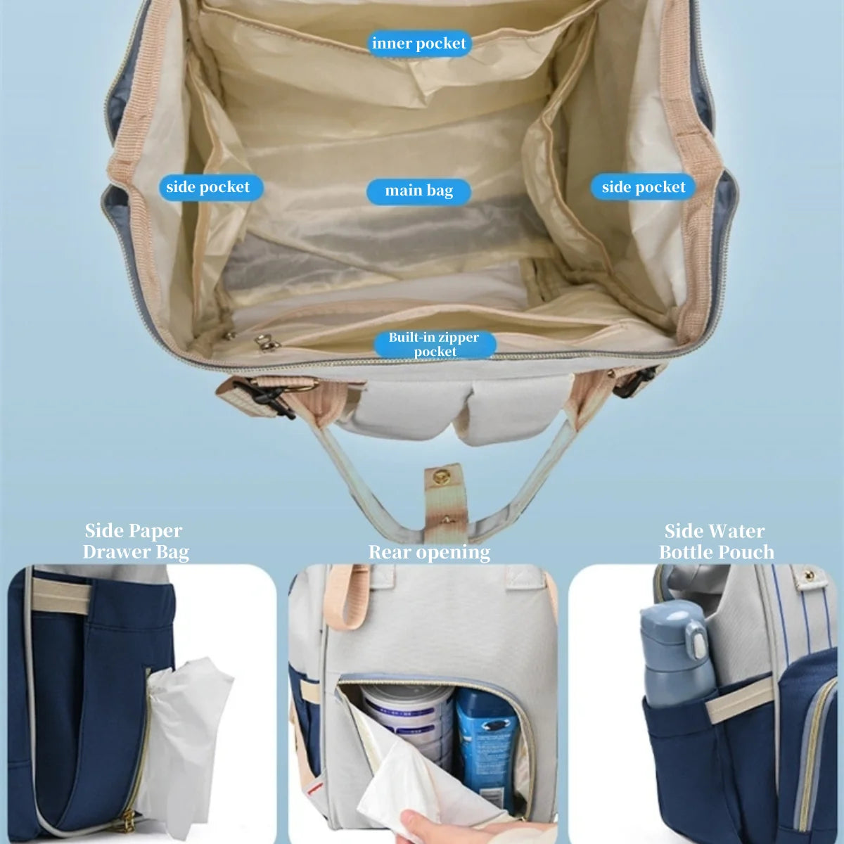 Baby Nappy Bag Mummy Bag Backpack