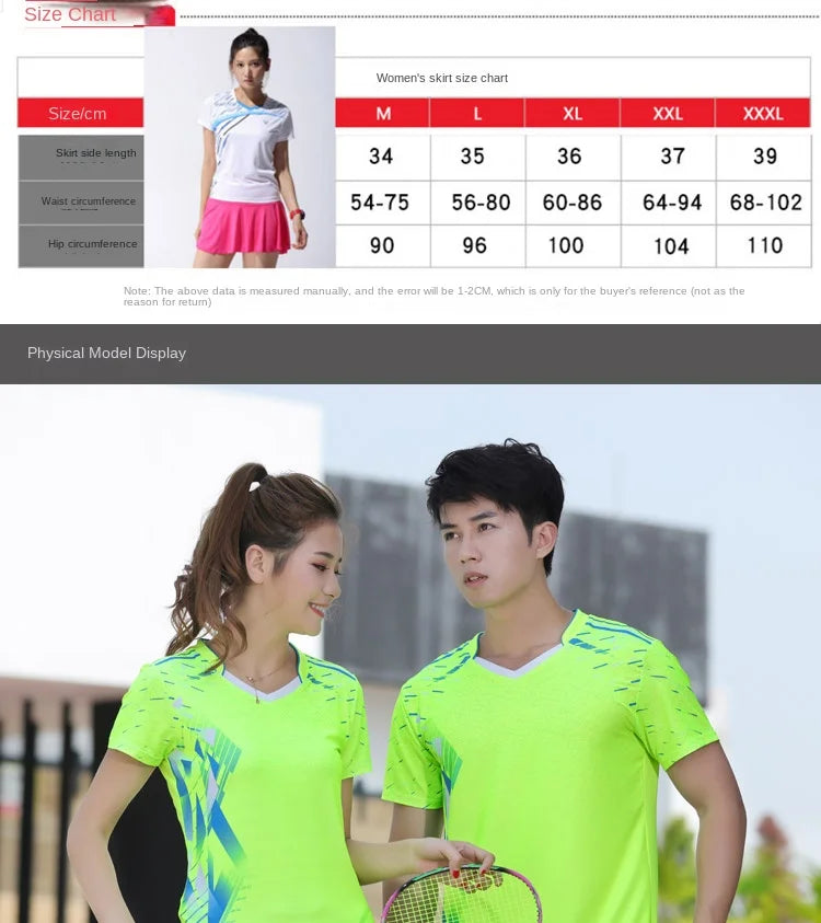 sport shorts jersey sport clothing sportswear badminton clothing for men short sleeve t-shirts