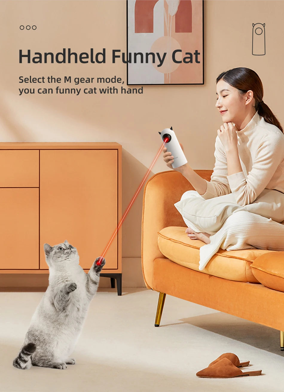 ROJECO Automatic Cat Toys Interactive Smart Teasing