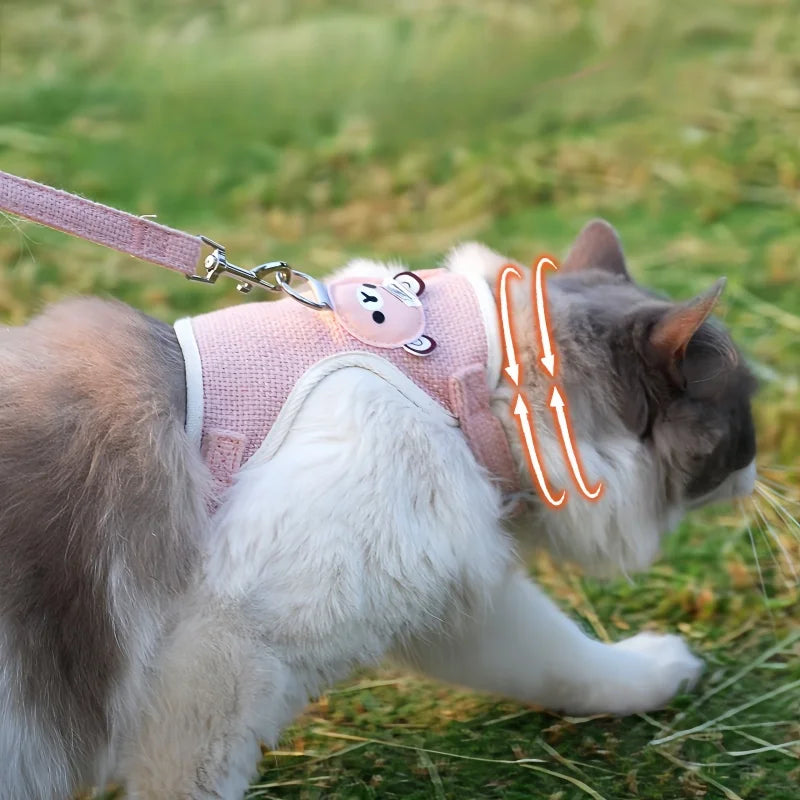 Adjustable Cat Dog Breathable Lead Rope