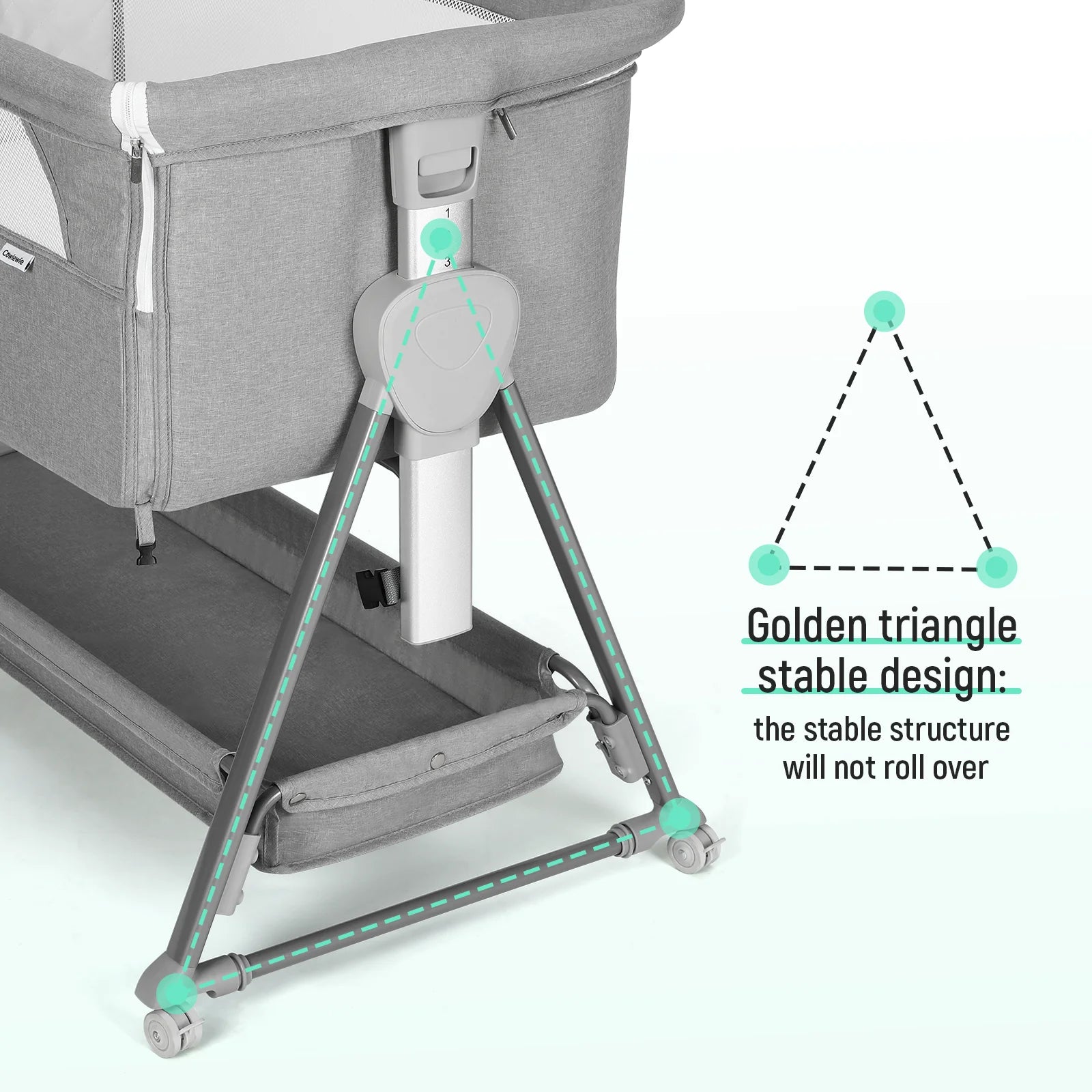 Bassinet for Babies Large Volume and Mobile