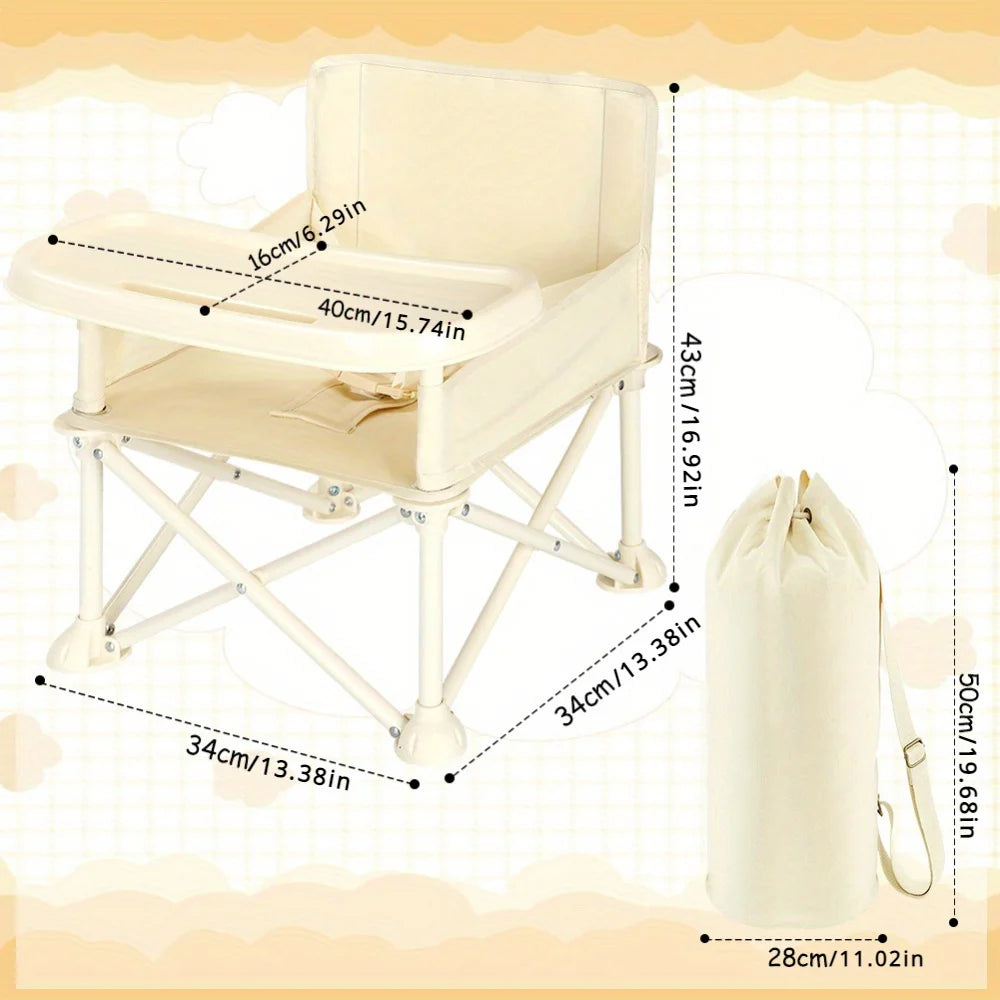 Stylish and Durable High Chair with Adjustable