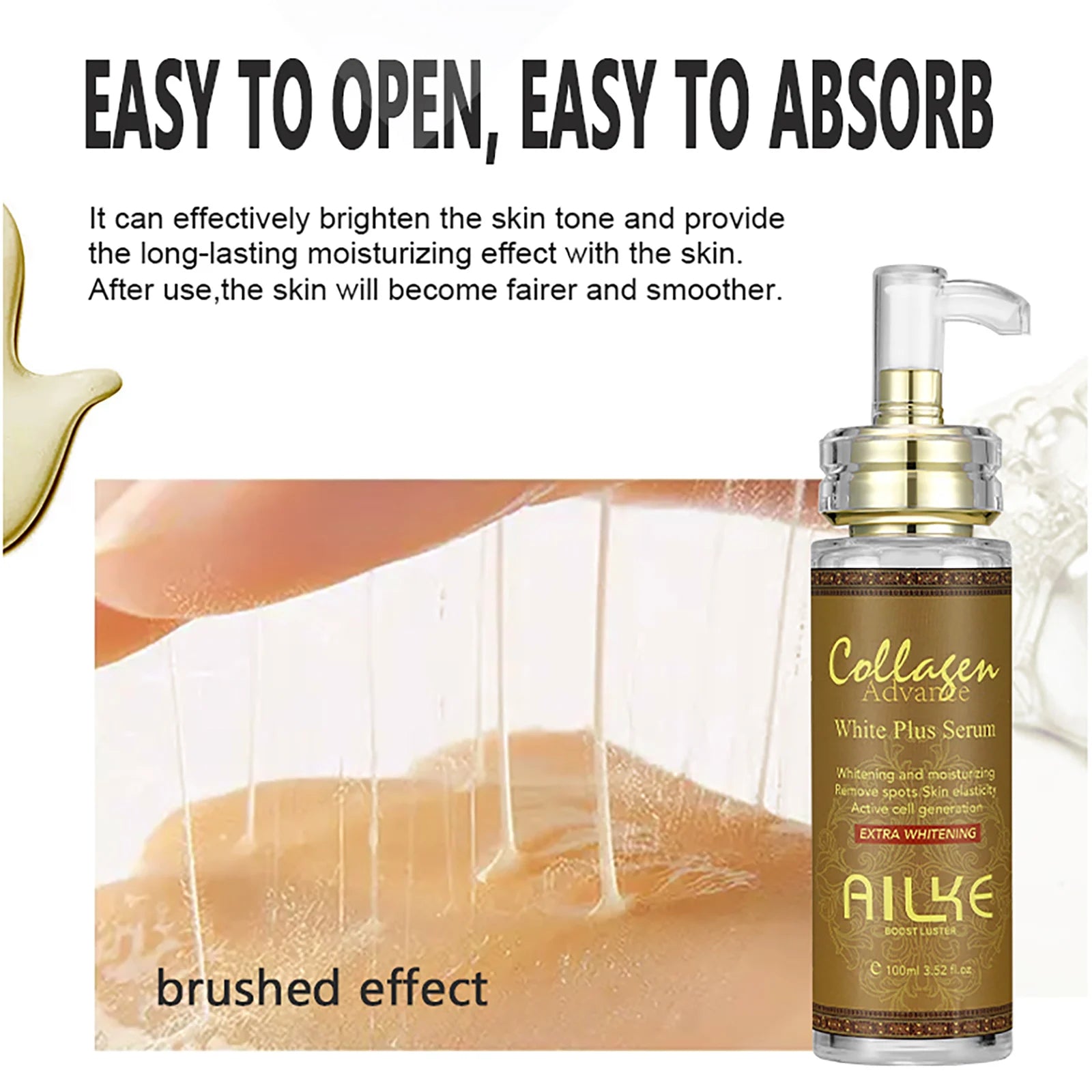 AILKE Skin Whitening Face Serum, Reduce Spots,