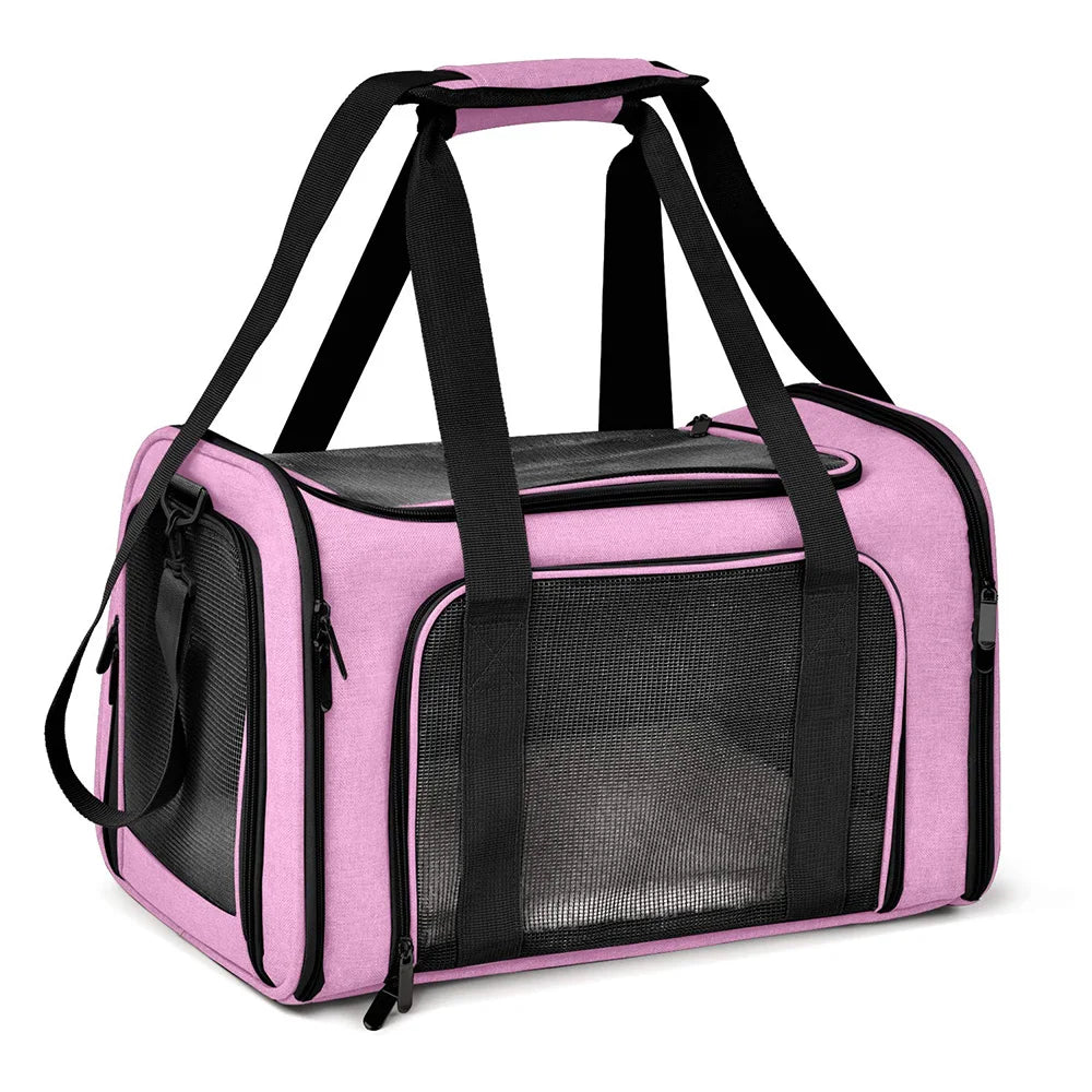 Dog Carrier Bag Soft Side Backpack Cat Pet Carriers Dog