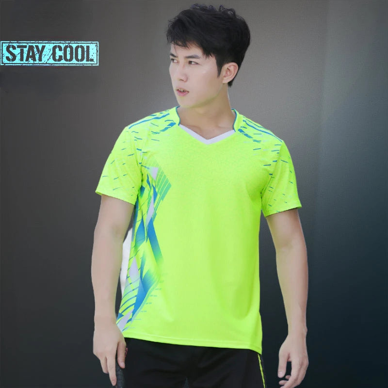 sport shorts jersey sport clothing sportswear badminton clothing for men short sleeve t-shirts