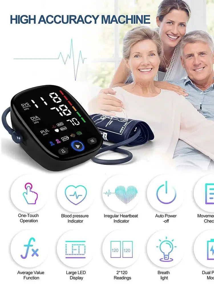 Medical Equipment Supplies Blood Pressure Tester Tensiometros Digital Blood Pressure Monitor Automatic Household Health Monitors