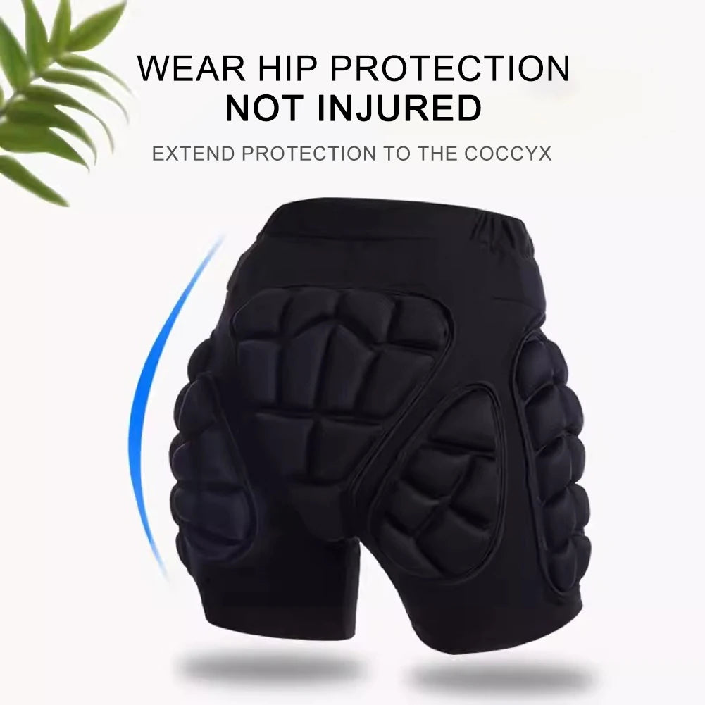 3D Ski Hip Protector Pants Breathable Winter Snowboarding Impact Shorts EVA Ski Ice Skating Roller Snowboard Gear Motor Shorts