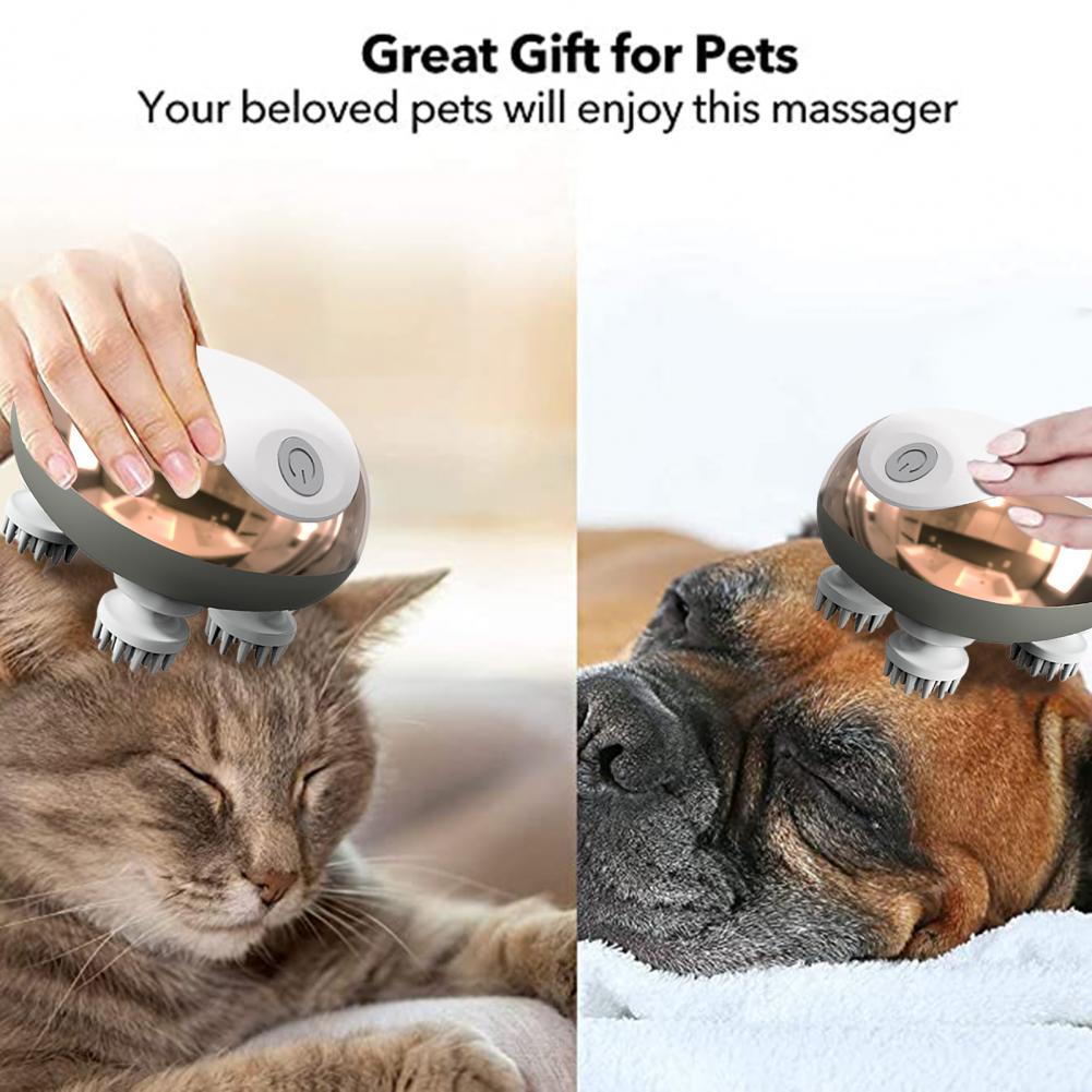 Cat Massager Waterproof Soft Head Comfortable