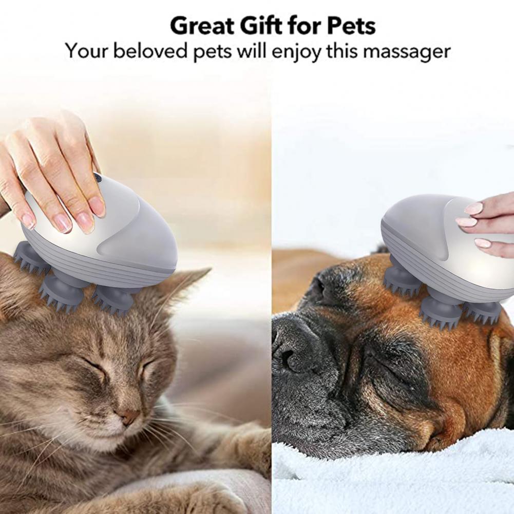 Cat Massager Waterproof Soft Head Comfortable