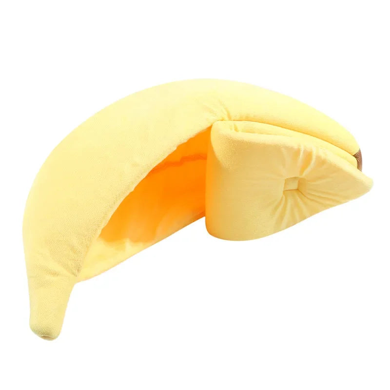 Banana Cat Bed House Funny Cute Cozy Cat Mat