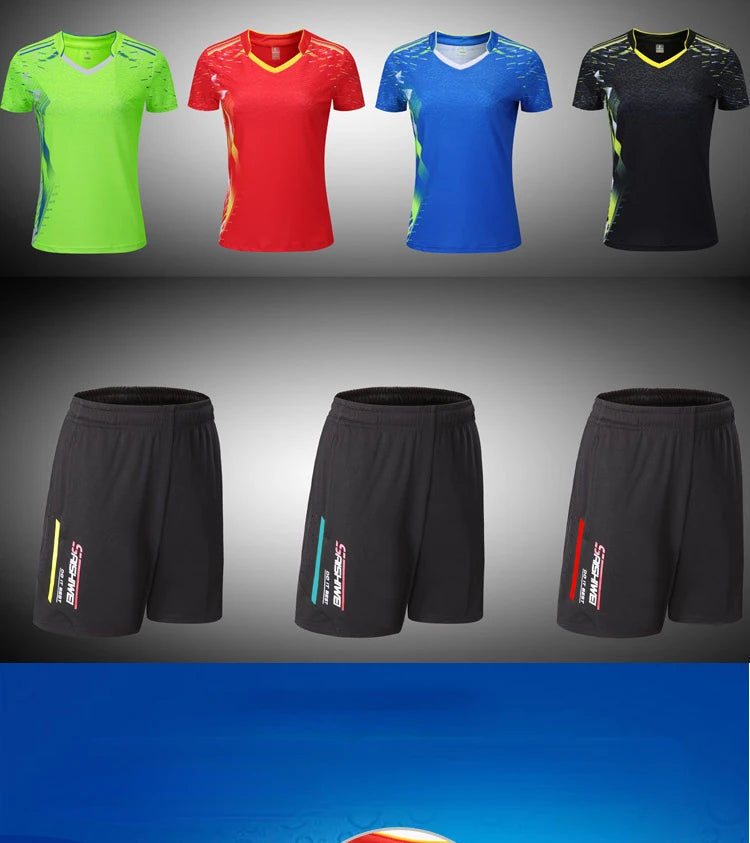 sport shorts jersey sport clothing sportswear badminton clothing for men short sleeve t-shirts