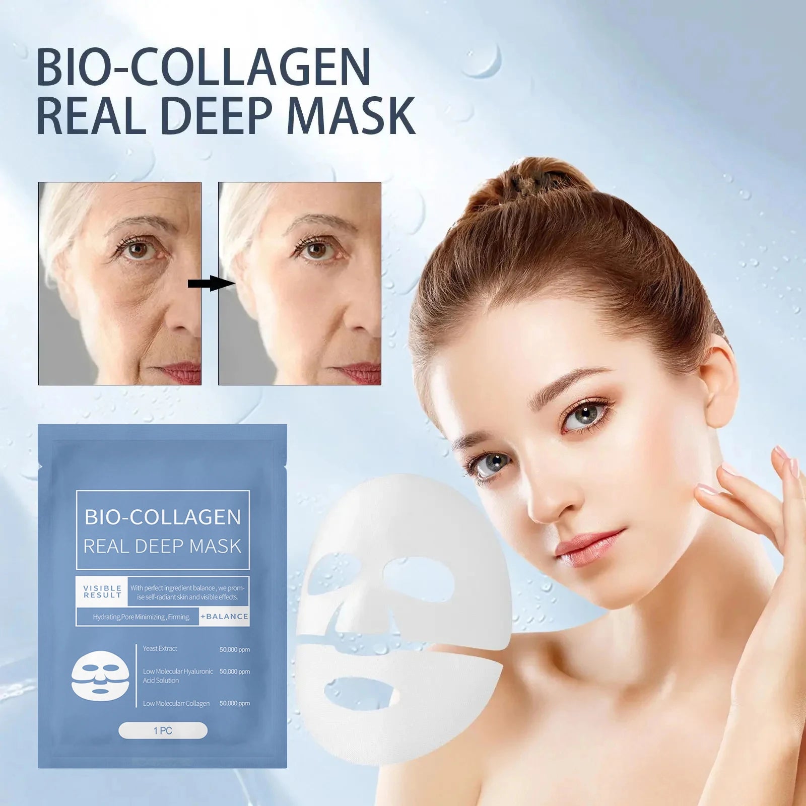 1/3/5/10PCS Bio Collagen Face Mask