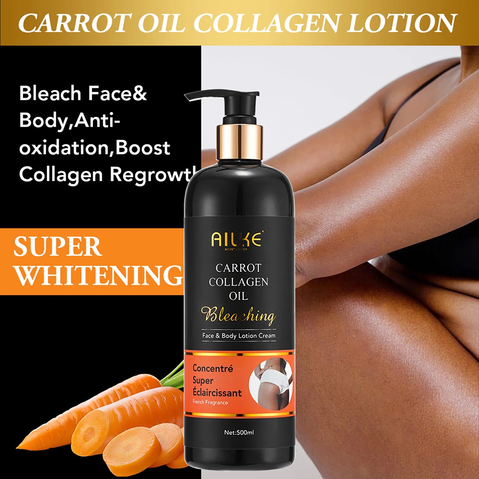 AILKE Skin Whitening Face Serum, Reduce Spots,