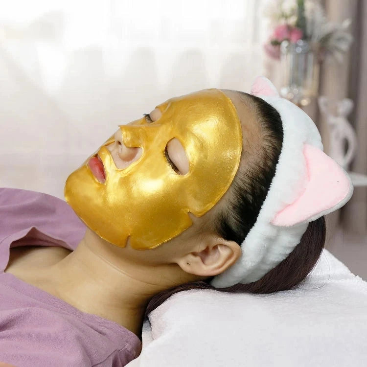 10pcs Crystal Collagen Gold Face Mask