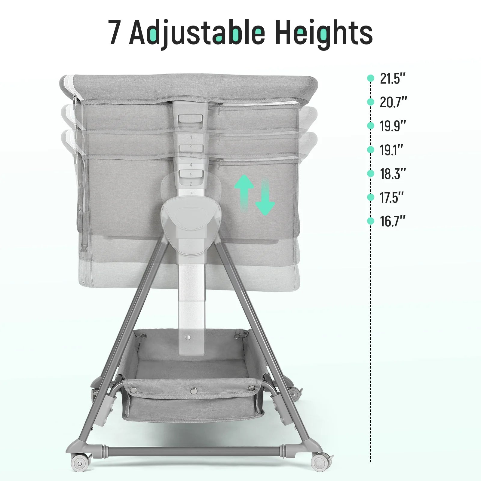 Bassinet for Babies Large Volume and Mobile