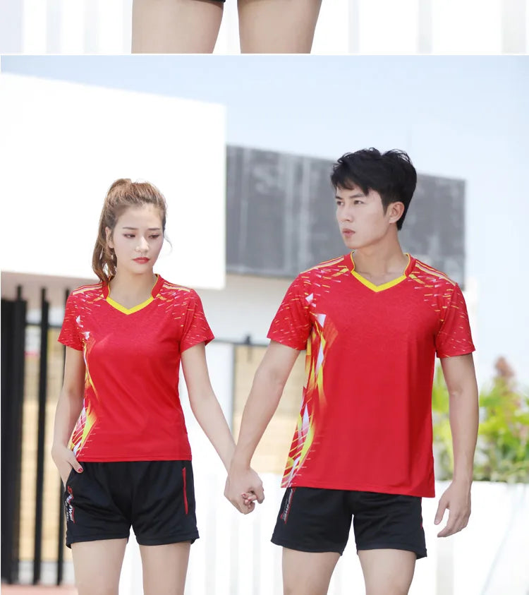 sport shorts jersey sport clothing sportswear badminton clothing for men short sleeve t-shirts